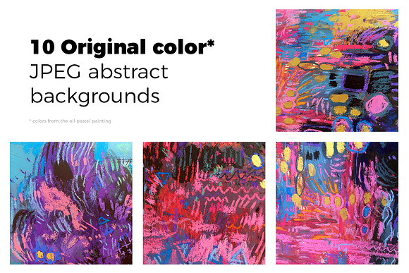 Wavy oil pastel abstract background in Textures - product preview 10