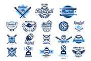 Baseball emblems or badges