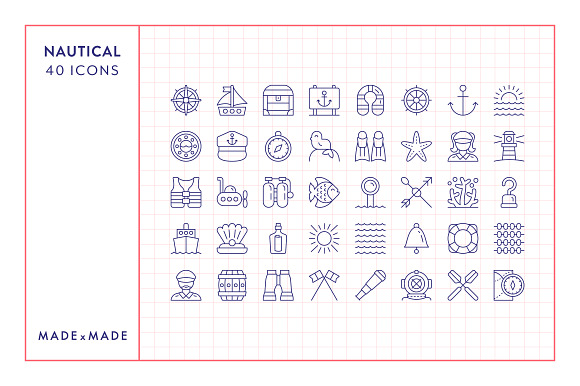 Line Icons – Nautical in Line Icons - product preview 5