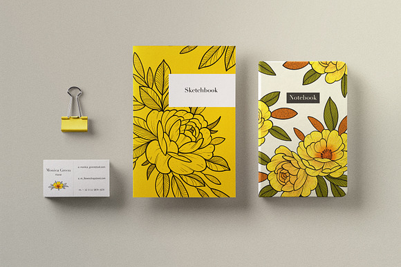 Flower Set “Yellow mood” in Illustrations - product preview 1