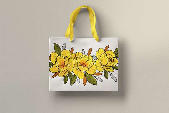 Flower Set “Yellow mood” in Illustrations - product preview 2