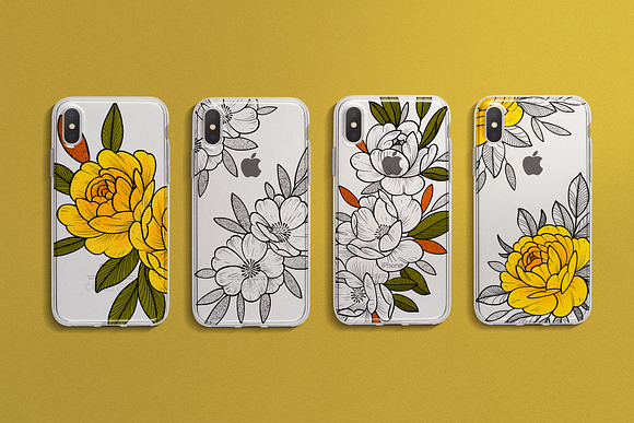 Flower Set “Yellow mood” in Illustrations - product preview 4