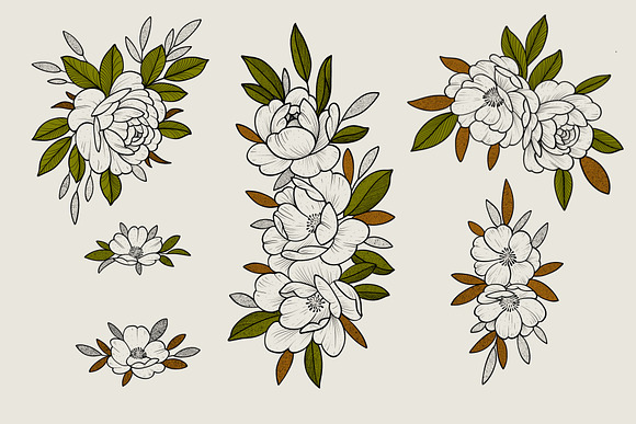 Flower Set “Yellow mood” in Illustrations - product preview 7