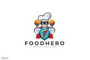 Meatball Food Hero Logo