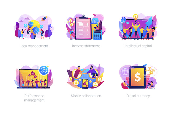 Business concept illustrations vol.1 in UI Kits and Libraries - product preview 5
