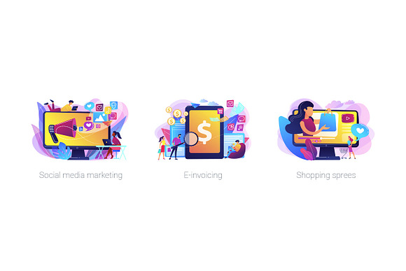 Marketing concept illustrations in UI Kits and Libraries - product preview 12
