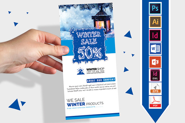 Rack Card | Winter Sale DL Flyer V-3