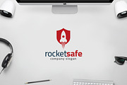 Rocket Shield - Startup Launch Logo
