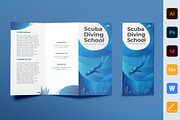 Diving School Brochure Trifold