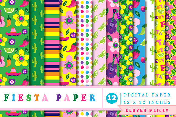 Fiesta Party Papers in Patterns - product preview 1