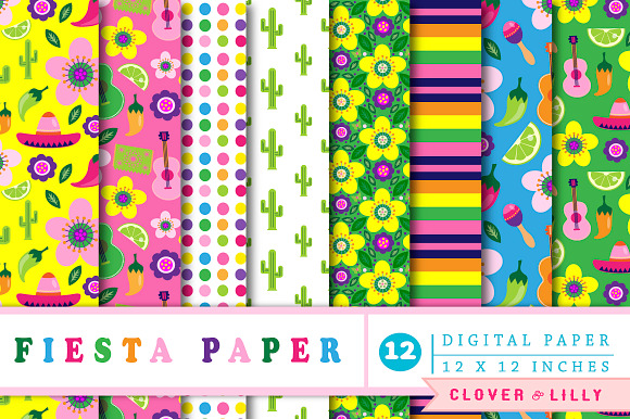 Fiesta Party Papers in Patterns - product preview 2