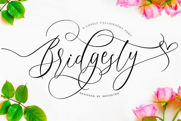 Bridgesty - Lovely Calligraphy Font in Script Fonts - product preview 9