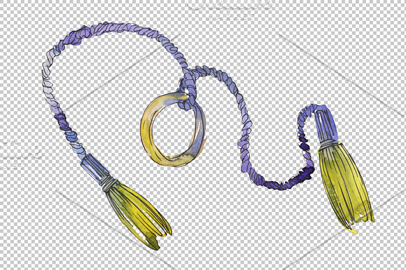 Ropes Watercolor png in Illustrations - product preview 6