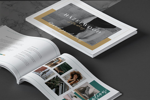 HAZELWOOD | Brand Guidelines in Brochure Templates - product preview 1