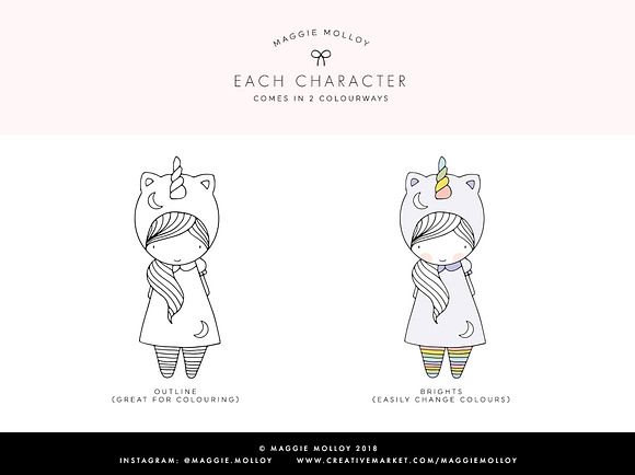 Hand Drawn Characters Vol.4 Unicorn in Illustrations - product preview 3