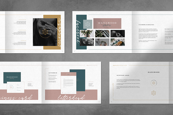 HAZELWOOD | Brand Guidelines in Brochure Templates - product preview 3