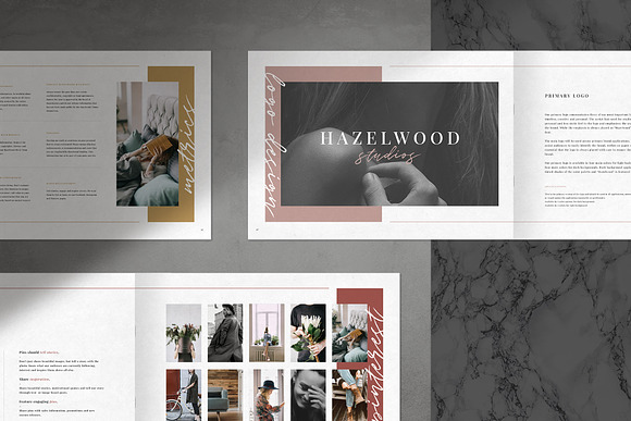 HAZELWOOD | Brand Guidelines in Brochure Templates - product preview 4