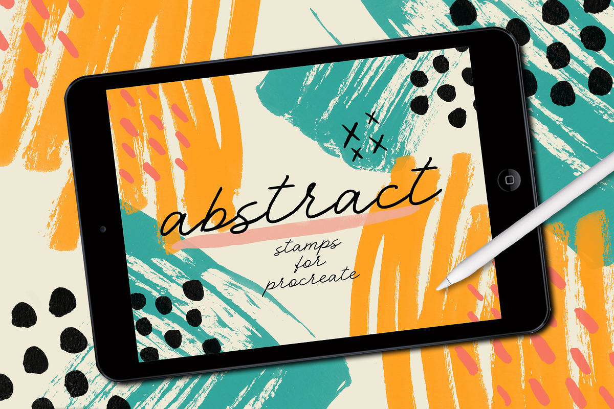 ABSTRACT STAMPS FOR PROCREATE in Photoshop Brushes - product preview 8