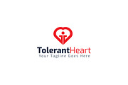 Tolerant Heart Logo Template