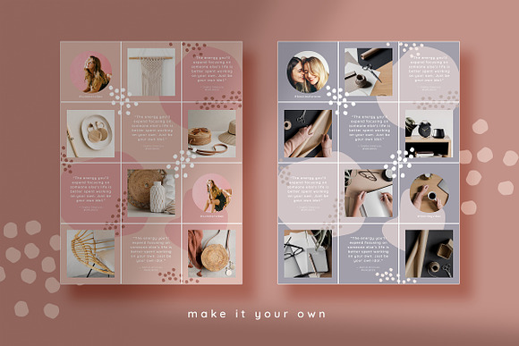 Instagram puzzle grid & highlights in Instagram Templates - product preview 5