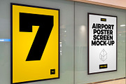 Airport Poster Screen Mock-Ups