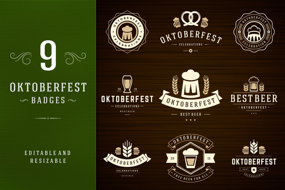Oktoberfest badges and logos in Logo Templates - product preview 8
