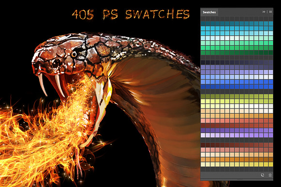 Snake Swatches in Photoshop Color Palettes - product preview 1