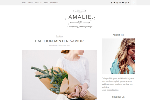Amalie - Responsive Blogger Template