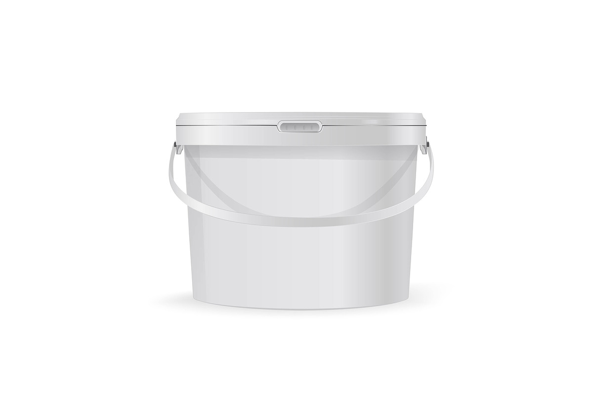 plastic bucket with handle layout in Patterns - product preview 8