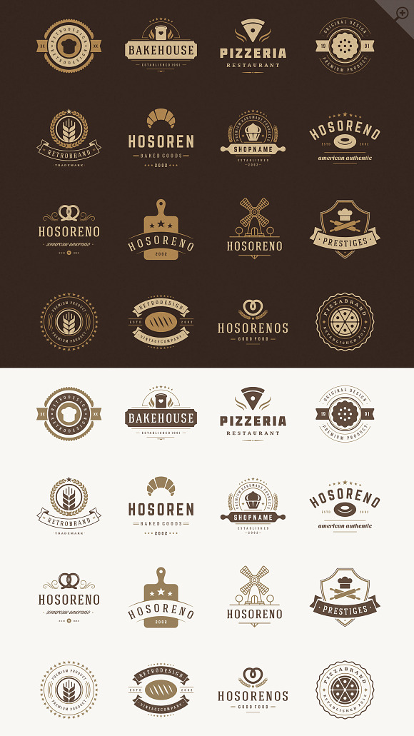 50 Bakery Logotypes and Badges in Logo Templates - product preview 3