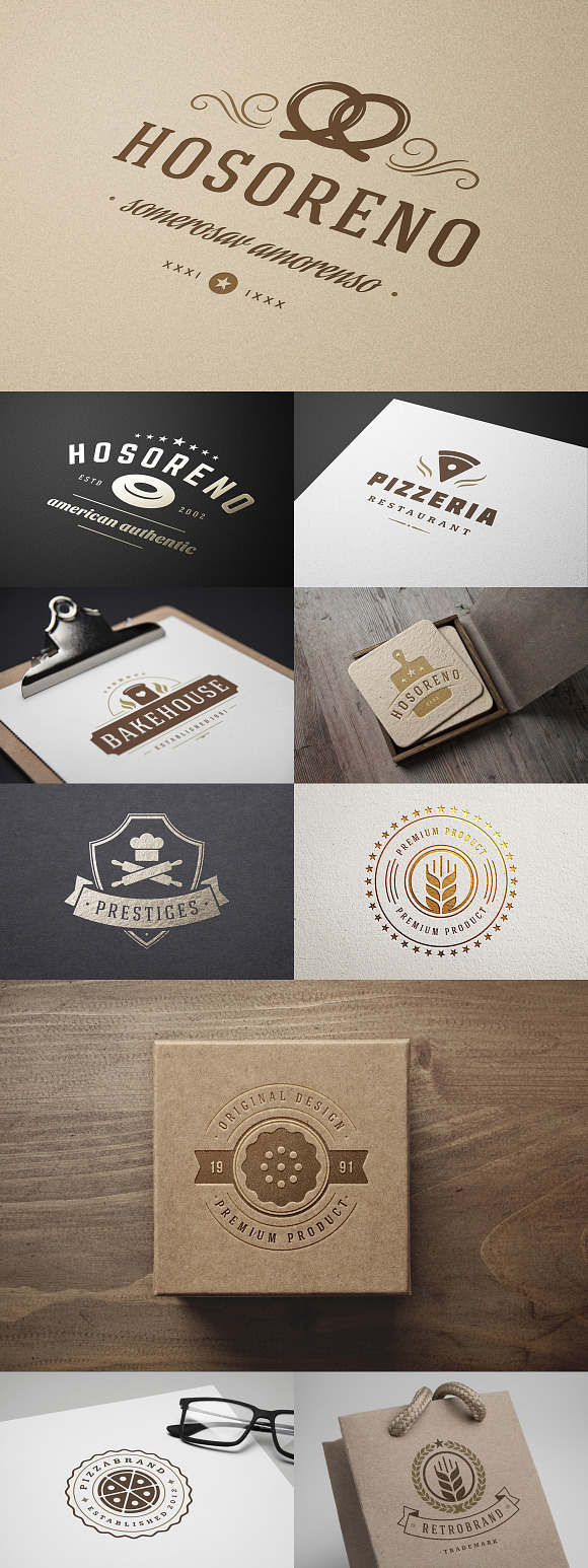 50 Bakery Logotypes and Badges in Logo Templates - product preview 4