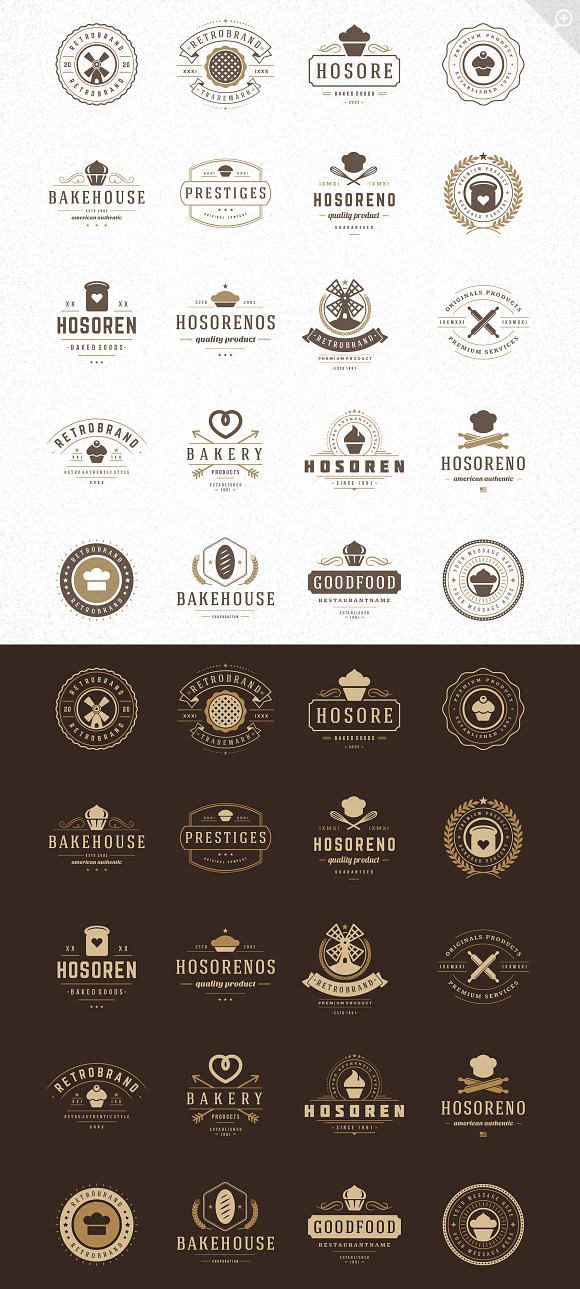 50 Bakery Logotypes and Badges in Logo Templates - product preview 5