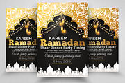 Ramadan Black Golden Flyer Template