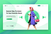 Easy Music - Banner & Landing Page