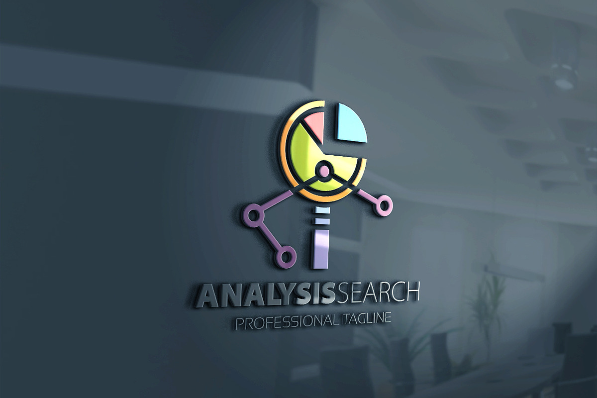 Analysis Search Logo in Logo Templates - product preview 8