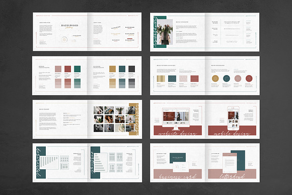 HAZELWOOD | Brand Guidelines in Brochure Templates - product preview 9