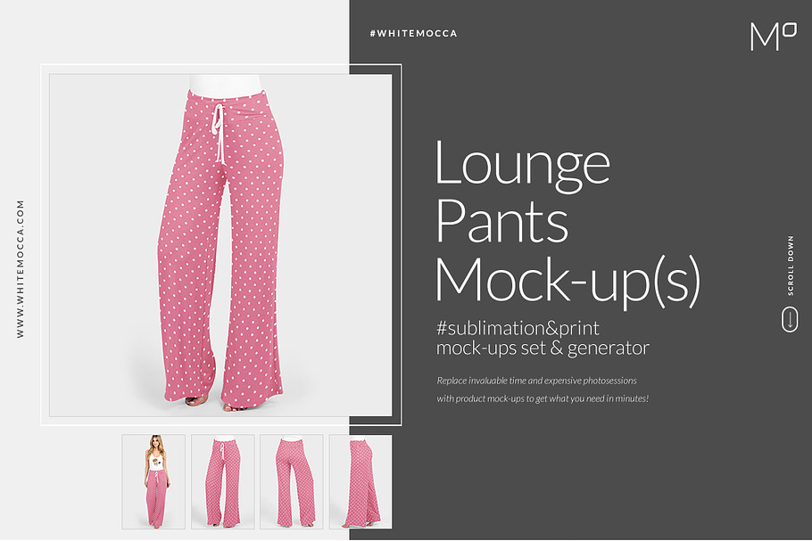 Lounge Pants Mock-ups Set in Mockup Templates - product preview 8