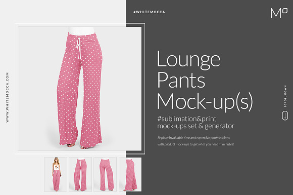 Lounge Pants Mock-ups Set in Mockup Templates - product preview 1
