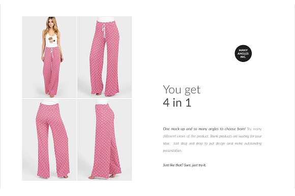 Lounge Pants Mock-ups Set in Mockup Templates - product preview 3