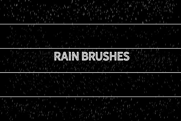 Rain Effect TEXT & Overlays & Brush in Photoshop Layer Styles - product preview 6
