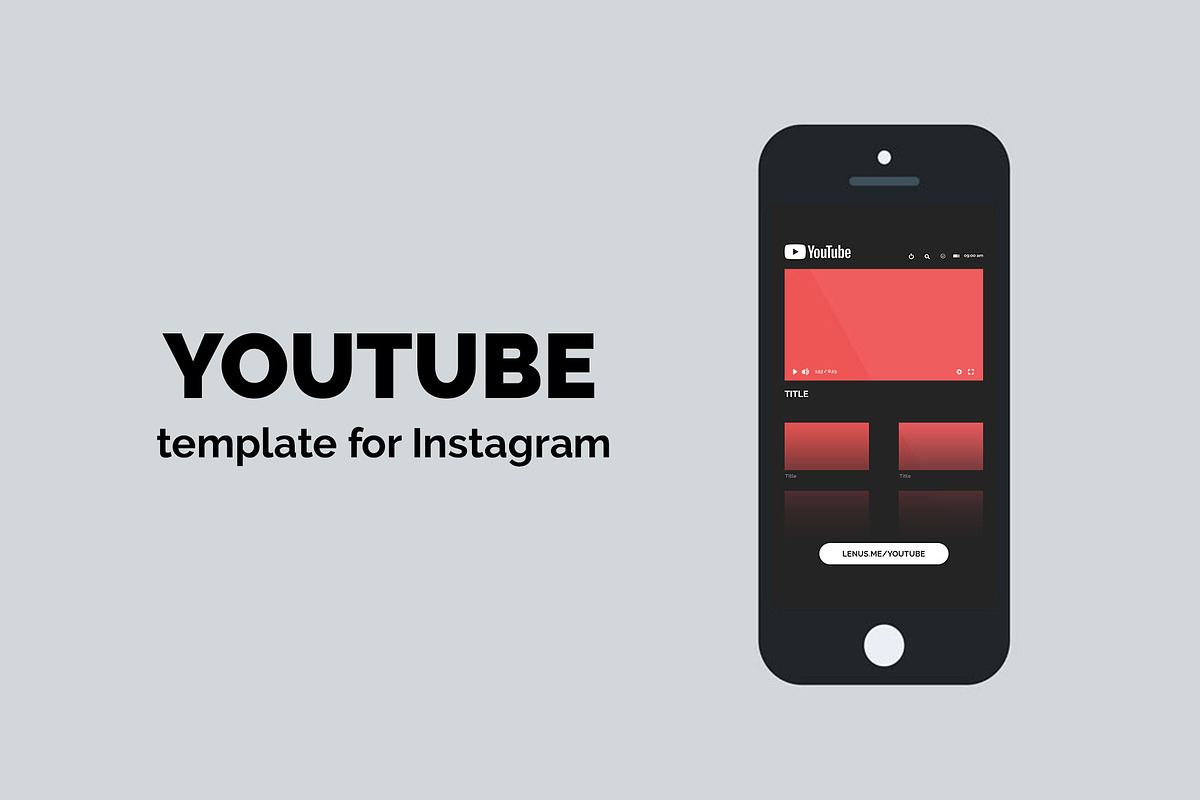 YouTube for Instagram Stories in Instagram Templates - product preview 8