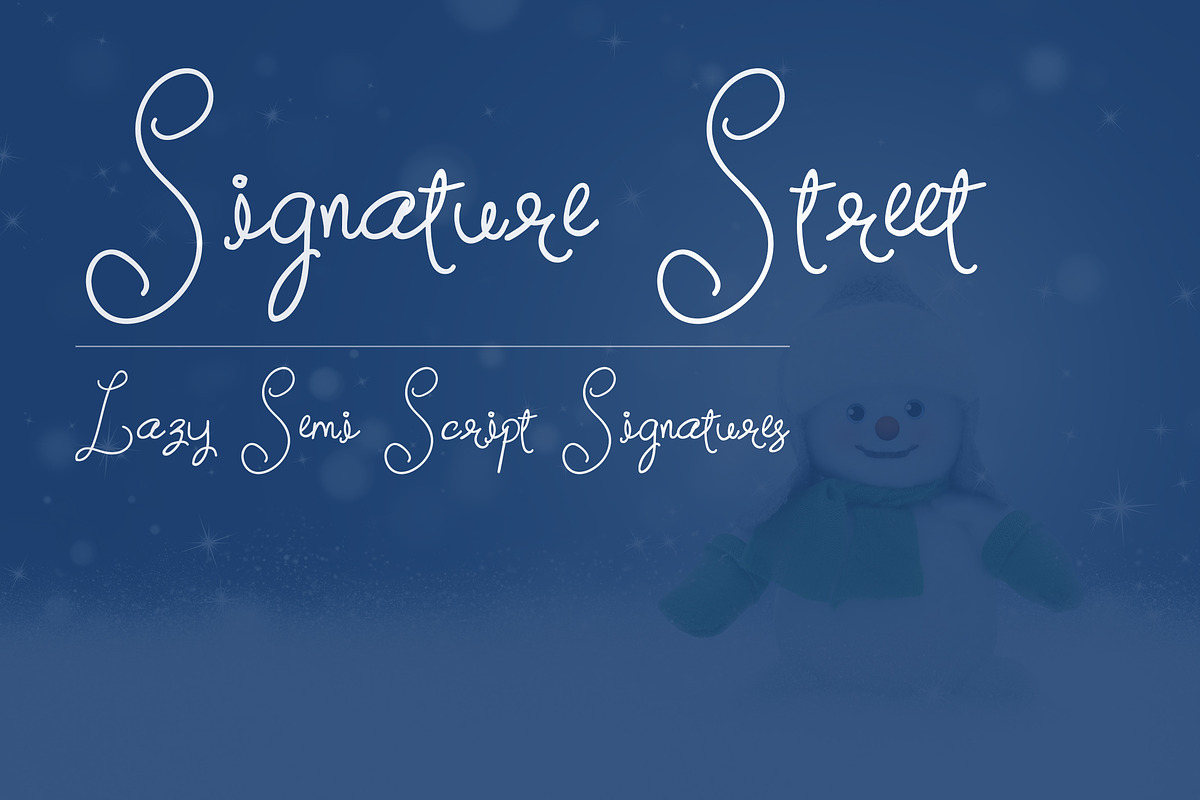 Signature Street in Script Fonts - product preview 8