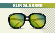 Black Retro Sunglasses, Trendy