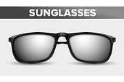 Black Unisex Sunglasses, Trendy