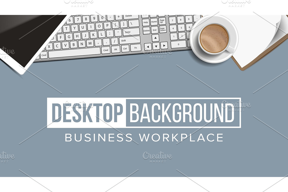 Business Workplace Desktop in Illustrations - product preview 8