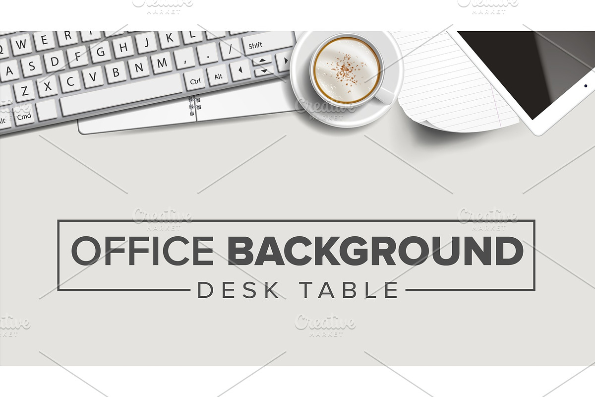 Business Workplace Background Vector in Illustrations - product preview 8