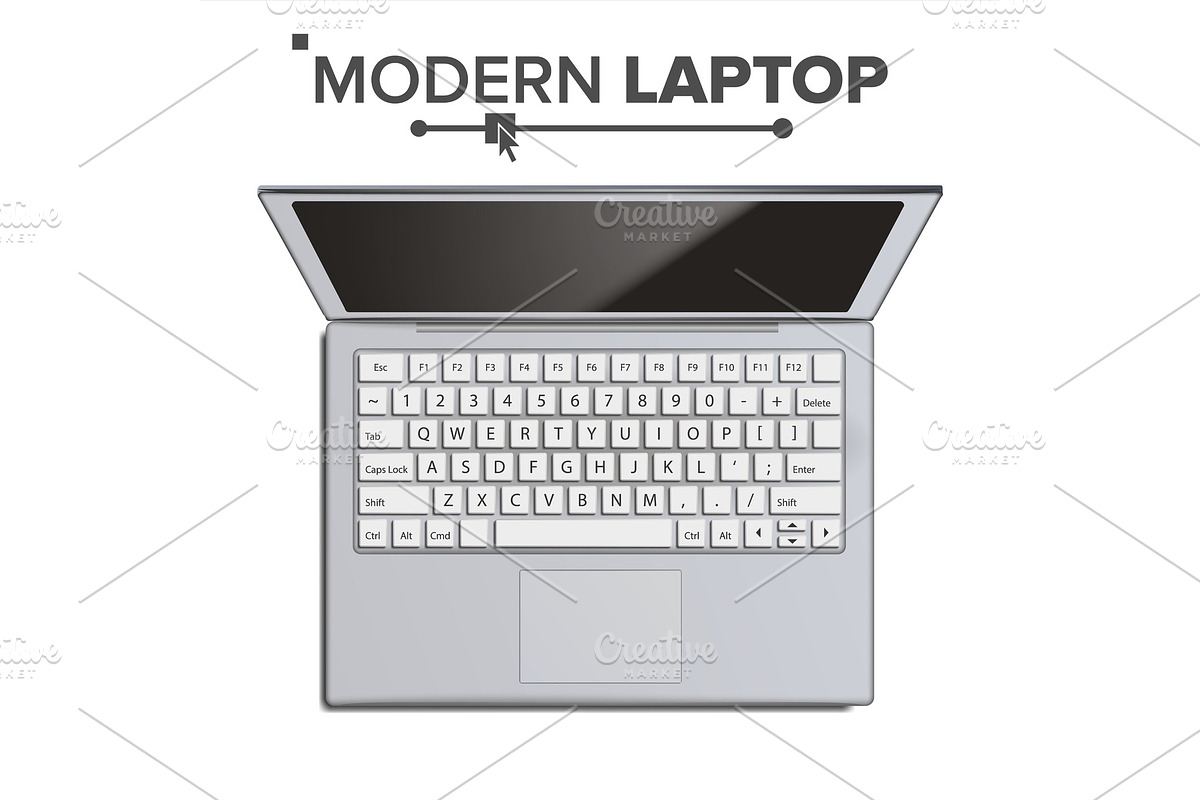 Laptop Vector. Realistic Modern in Illustrations - product preview 8