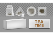 Teabags Mockups With Labels Various