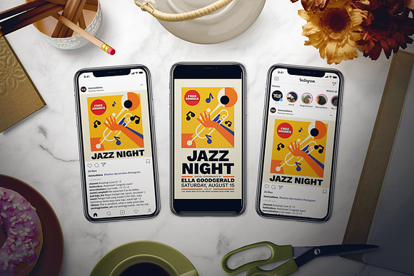 Jazz Night Flyer Set in Flyer Templates - product preview 1