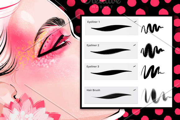Makeup brushes-set for Procreate in Add-Ons - product preview 1